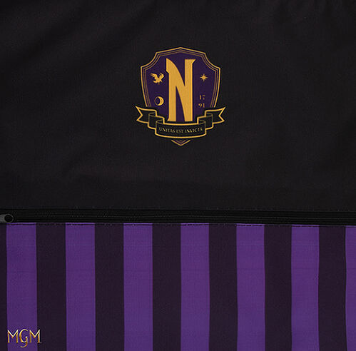 Nevermore Academy Purple backpack bag. 34x34,5 cm