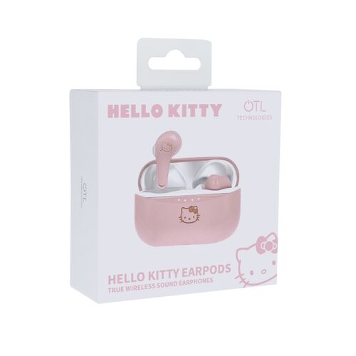Auriculares TWS Earpods Hello Kitty Rosa