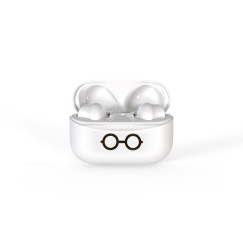 Auriculares TWS Earpods Gafas y rayo Harry Potter Blanco