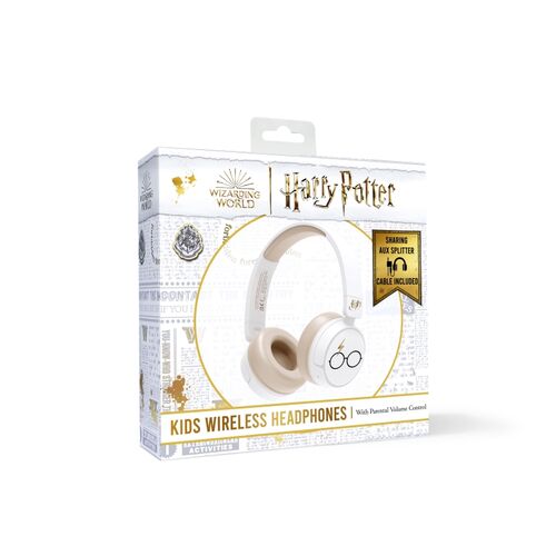Auriculares Kids BT Gafas y rayo Harry Potter Blanco
