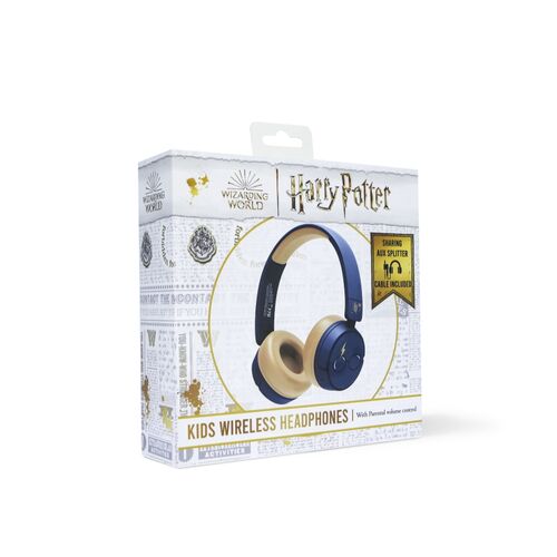 Auriculares Kids BT Gafas y rayo Harry Potter Azul