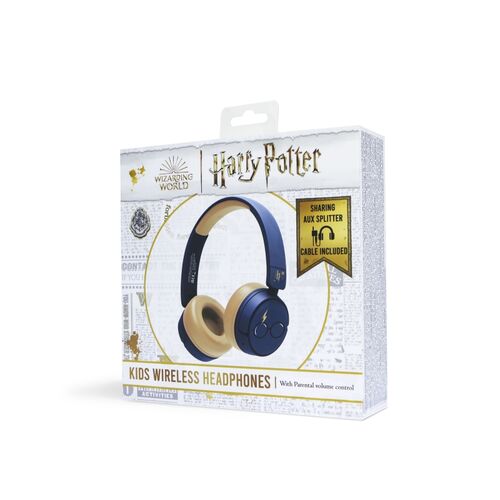 Auriculares Kids BT Gafas y rayo Harry Potter Azul