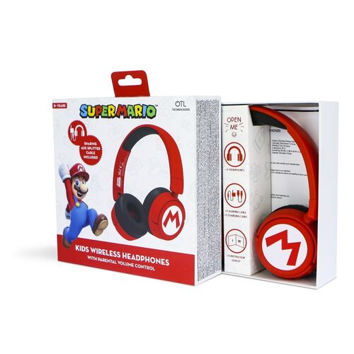 Super Mario Logo Kids Wireless Headphones