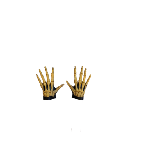 Large Bone-coloured Skeleton Hands One Size Fits All