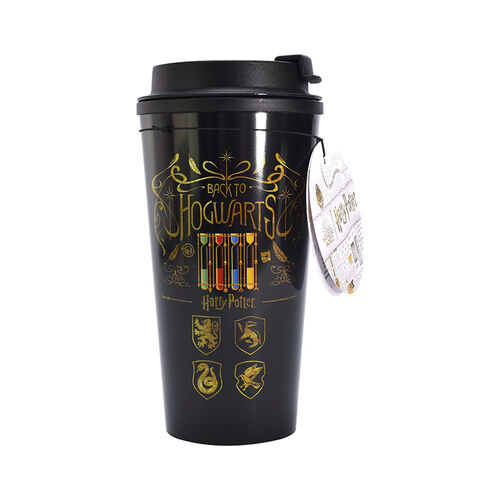 Harry Potter Screw Top Thermal Flask - Colourful Crest