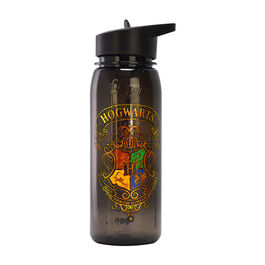 Harry Potter Flip Top Water Bottle - Colourful Crest