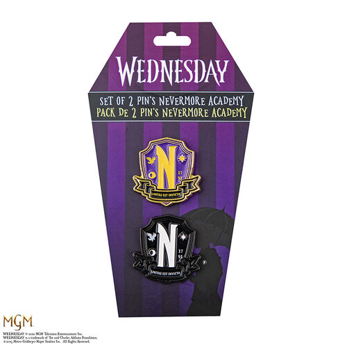 Nevermore Academy Pin. set of 2 pins
