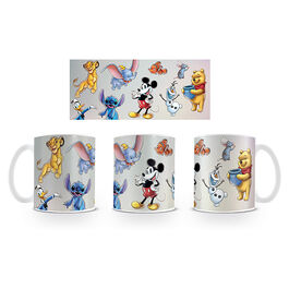 Mix Disney Characters white mug 315 ml