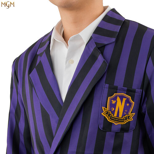 Nevermore Academy striped blazer purple - Size M