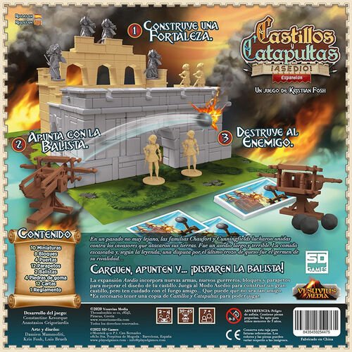 Expansion Juego de Mesa Castillos y Catapultas Asedio