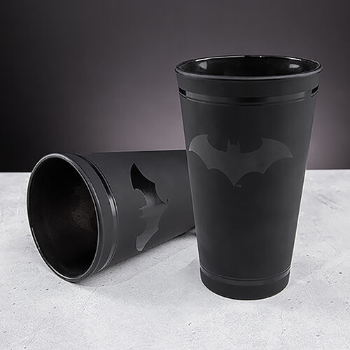 Vaso Logo Batman negro mate 400 ml