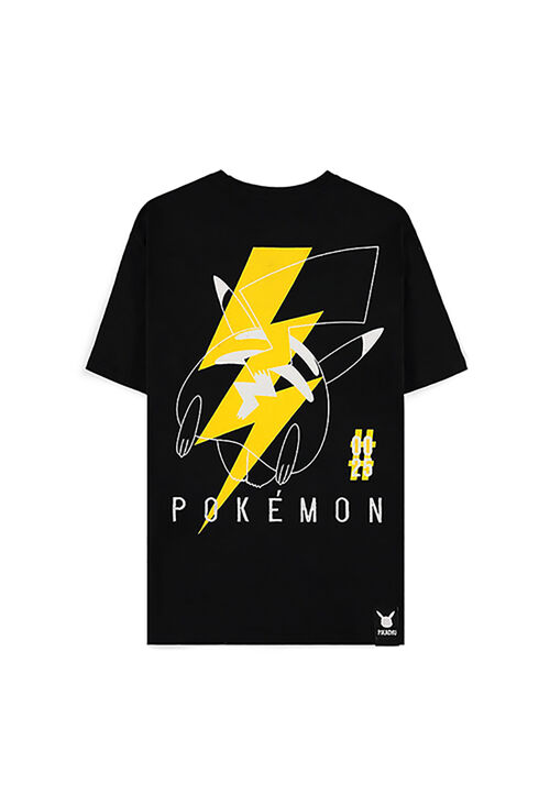 Camiseta corte holgado Pikachu electrizante negra M