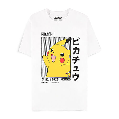 Camiseta datos Pikachu blanca M