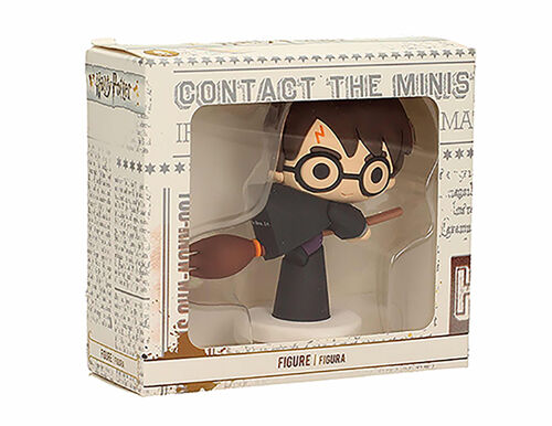 Harry Potter Rubber Mini Figure Harry with black cape