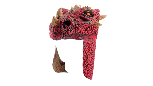 Accesorio de cabeza Dragon Rojo Talla nica