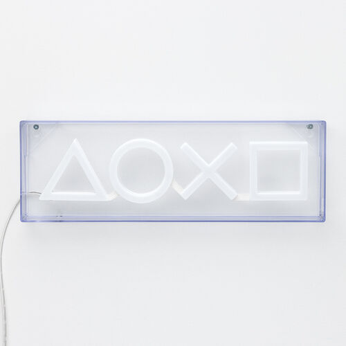 Lmpara LED estilo nen Smbolos Playstation 15 x 30 cm