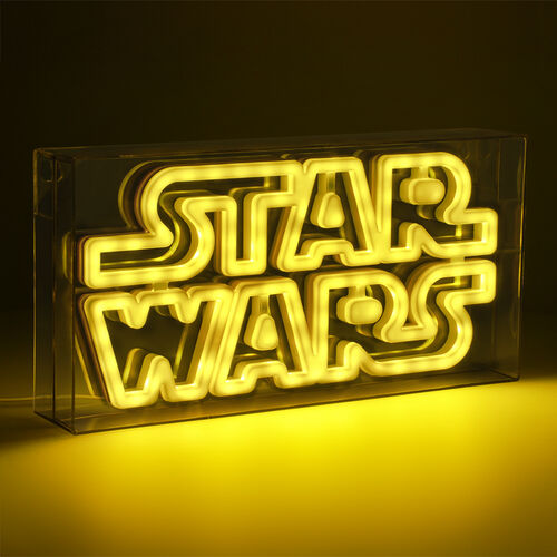 Lmpara LED estilo nen Logo Star Wars 15 x 30 cm
