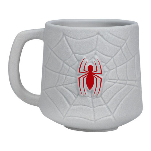 Spiderweb and Logo Spider-Man shaped mug 450 ml