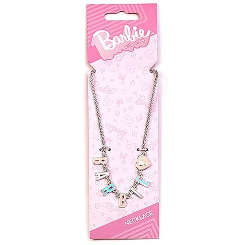 Barbie Enamel Letter Name Necklace