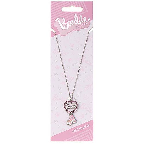 Barbie Crystal Heart and Roller Skate Necklace