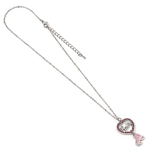 Barbie Crystal Heart and Roller Skate Necklace
