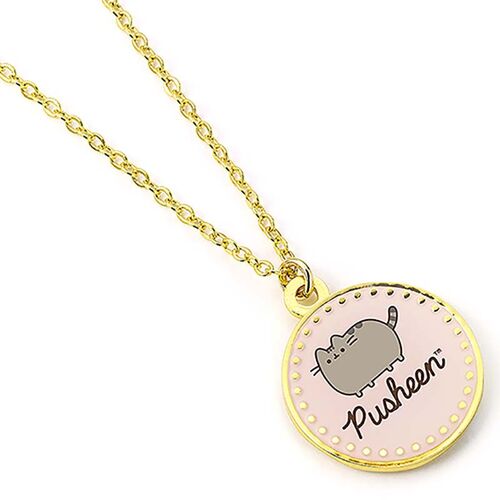 Pusheen the Cat Pink name Necklace
