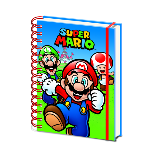 Set de regalo Taza, Cuaderno, Llavero y Posavasos Super Mario
