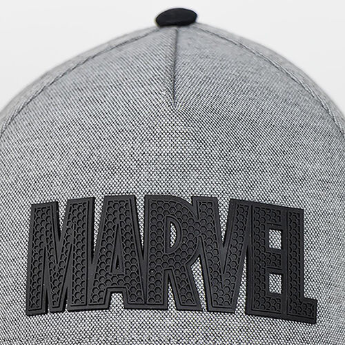 Gorra con visera curvada Logo Marvel (gris) talla nica adulto