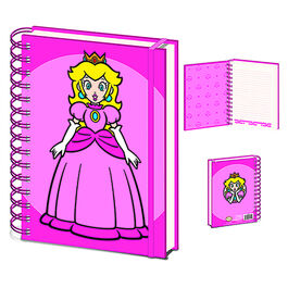 Spiral notebook A5 Princess Peach 21 x 15 cm