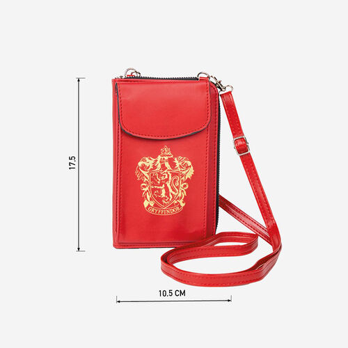 Bolso Portamvil Escudo Gryffindor rojo 10,5 x 17,5 cm