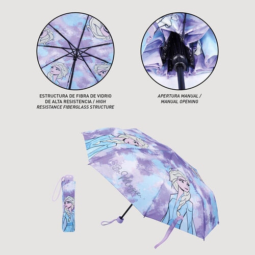Paraguas escolar plegable Elsa 50 cm