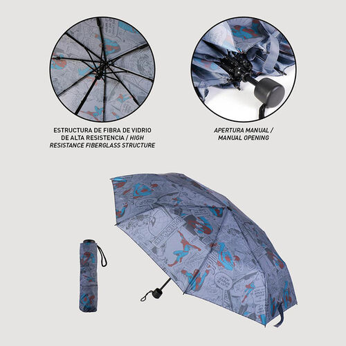 Manual folding umbrella comic book Spider-Man 53 cm
