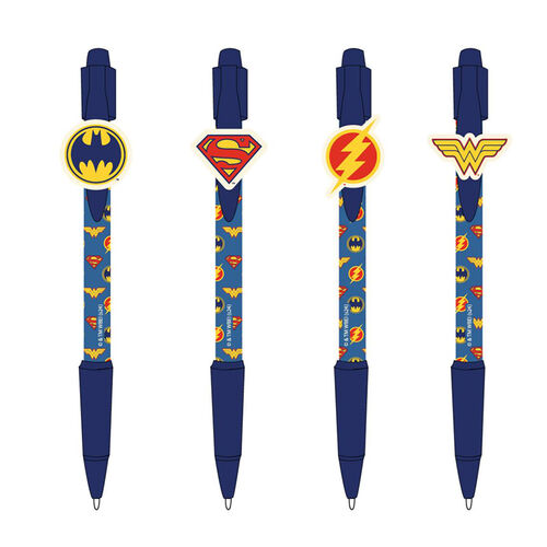 Pack x4 Justice League pens