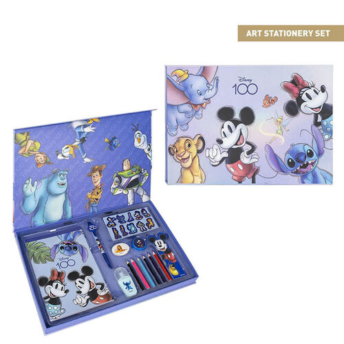 Set de papelera escolar premium Disney 100 37,5 x 25 cm