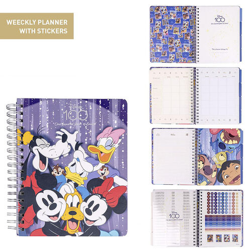 Disney 100 weekly planner