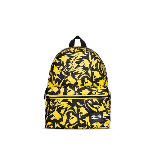 Mini Backpack Pikachu silhouettes All Over Print black