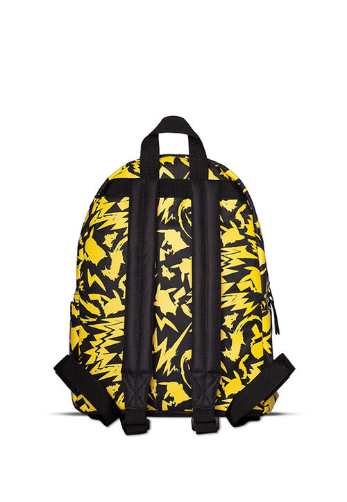 Mini Backpack Pikachu silhouettes All Over Print black
