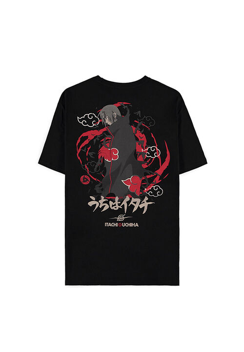 Camiseta Itachi Uchiha (nube) negra XL