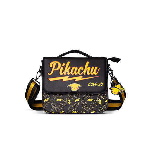 Japanese Pikachu shoulder bag black