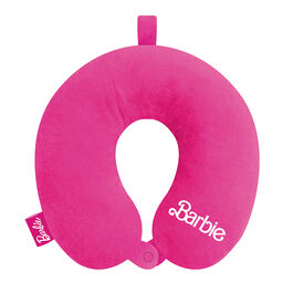 Cojn para cuello  logo Barbie rosa 30 x 30 cm