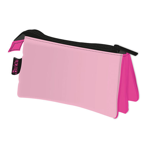 Barbie logo pink pencil case (3 compartments) 21 x 11 cm