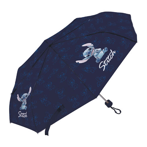 Stitch silhouette blue folding umbrella 52 cm (bow)