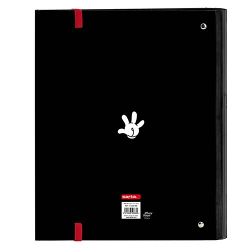 Mickey Mouse Mickey Mood 4 ring binder black and red A4 size 35mm