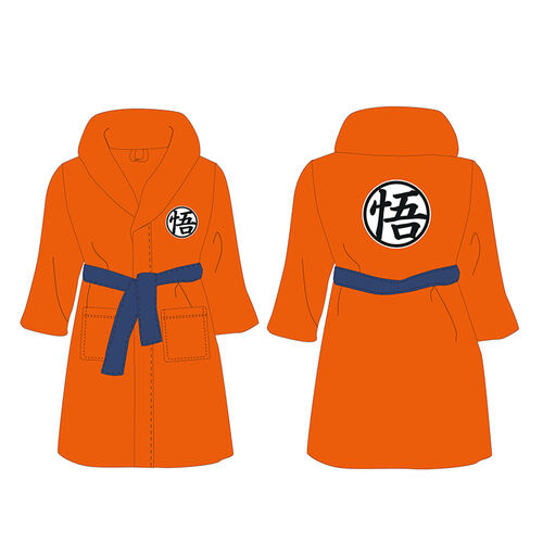 Dragon Ball kanji Go orange robe size XXL