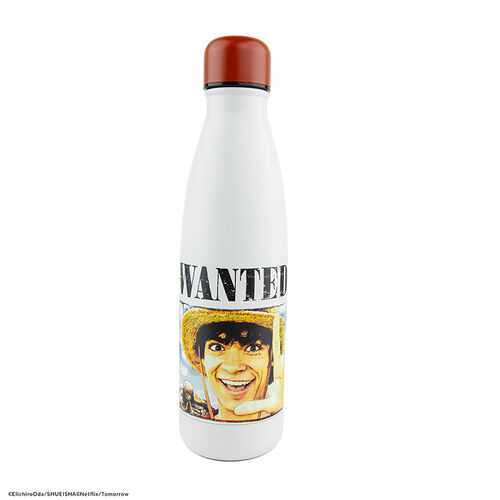Wanted Poster Luffy (Live Action) Metallic Bottle 500 ml