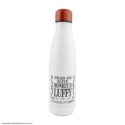 Wanted Poster Luffy (Live Action) Metallic Bottle 500 ml