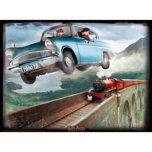Harry Potter's Ford Anglia 500pc lenticular puzzle
