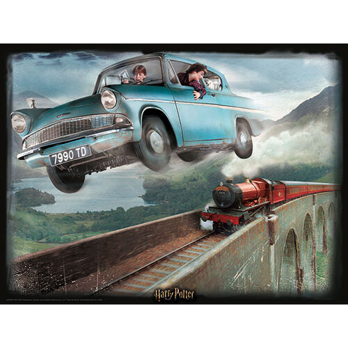 Harry Potter's Ford Anglia 500pc lenticular puzzle