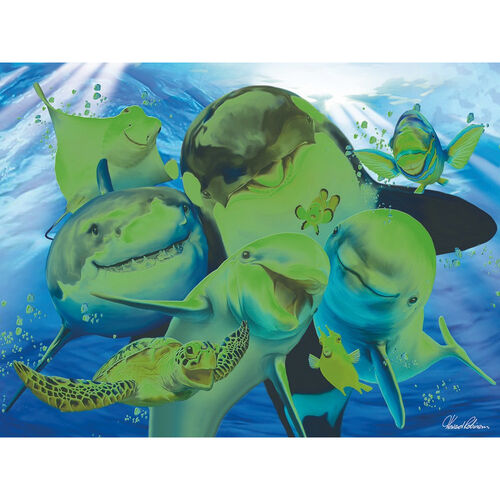 Howard Robinson Ocean Selfie Glow Puzzle 100pc