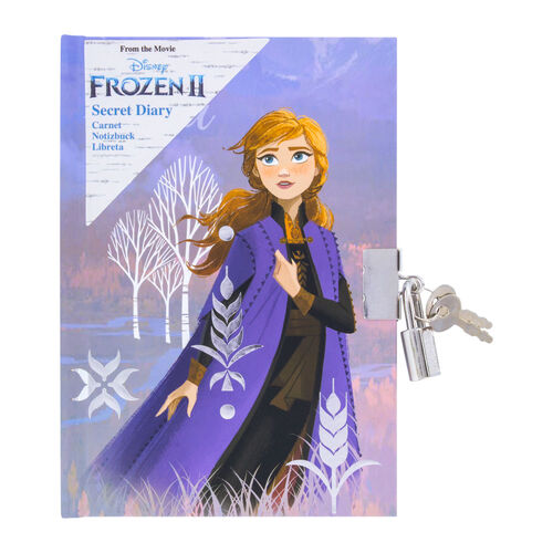Diario Frozen II con candado